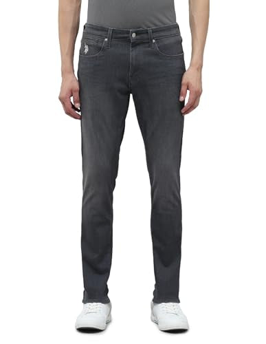 U.S. Polo Assn. Denim Co. Men's Slim Jeans (UDJEN1852_Dark Grey Wash
