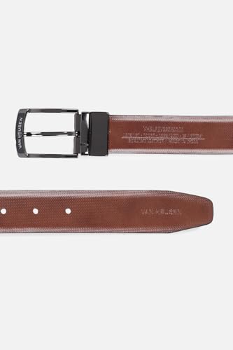 Men Black Textured Formal Belt