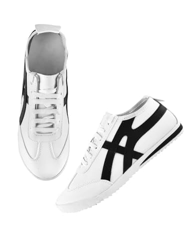 SilverArrow Men HypeRun Casual Sneakers Shoes White Black 8 UK