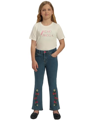 VERO MODA Girl Mid Rise Bootcut Blue Jeans