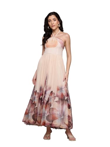 Label RITU KUMAR Peach Evie Maxi Dress