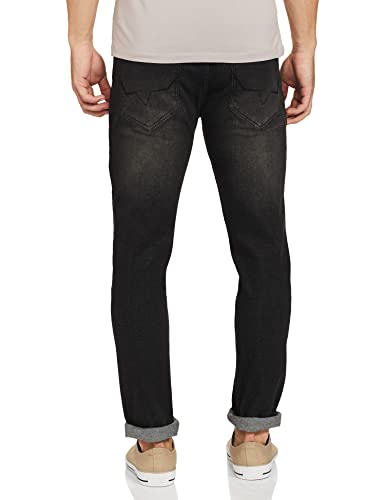 Pepe Jeans Mens Straight Jeans (PM206800A541_Black 1_38)