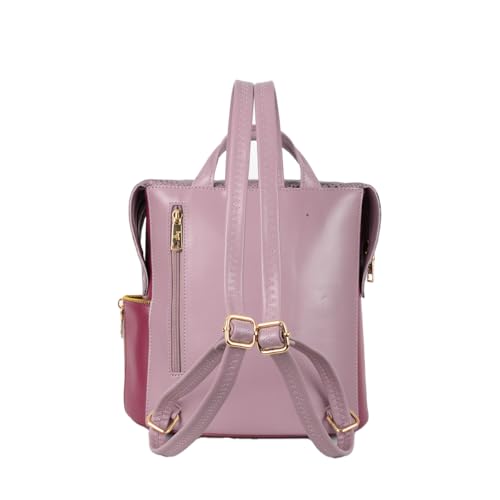 Baggit Women Pink Backpack Small Size | Ladies Stylish Casual Purse Bag