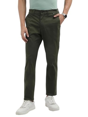 Calvin Klein Jeans Men's Slim Casual Pants (K10K113696MRZ_Dark Olive