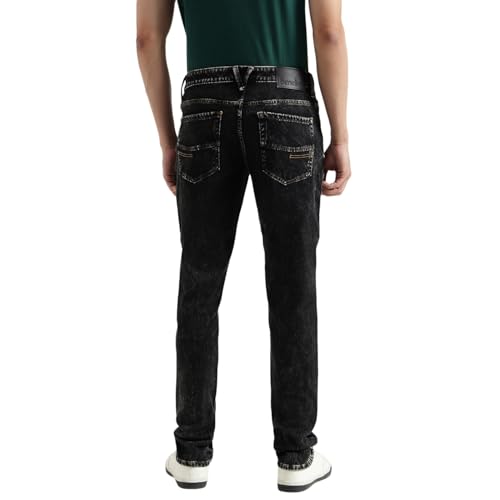 United Colors of Benetton Men's Slim Tapered Fit Jeans (25A4LOJE1439I901_Black