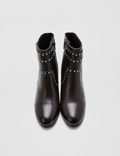 Elle Women's Zip Boots Colour-Brown, Size-UK 6