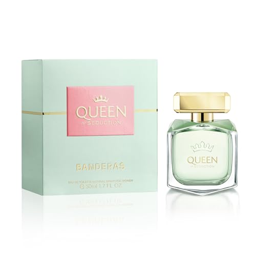 Antonio Banderas Perfumes - Queen Of Seduction - Eau de Toilette Spray for Women, Floral with Marine Notes Fragrance - 1.7 Fl Oz