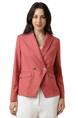 Allen Solly Women's Blazer (AHBZERGP147293_Pink
