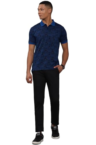 Allen Solly Men's Regular Fit T-Shirt (Blue)