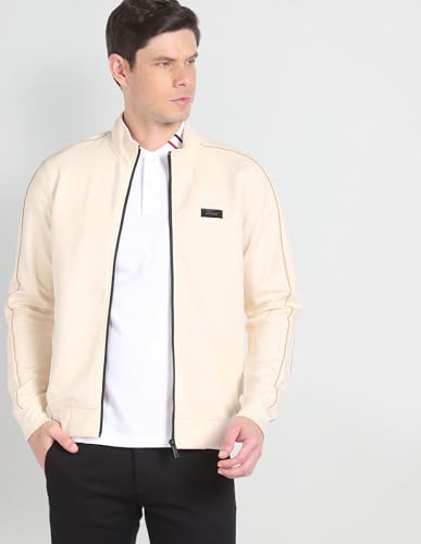 Arrow High Neck Panelled Sweatshirt Nude