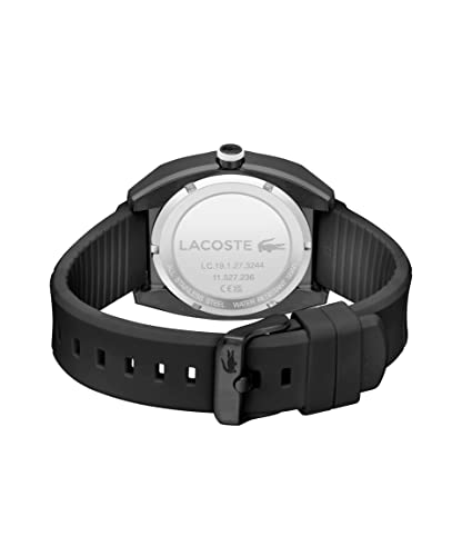 Lacoste Sprint Qtz Basic Black Round Dial Men's Watch|Silicone Material|Multi Color Band - 2011259