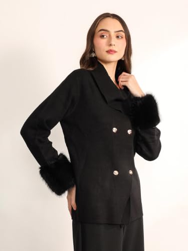 Kazo Women's Rim Jacket With Removable Cuff (Black XL)