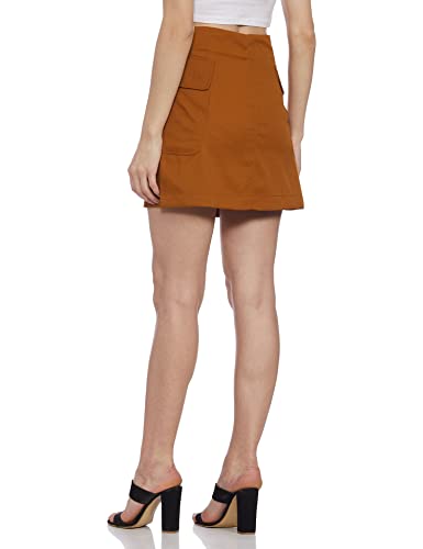 Marie Claire Crepe Western Skirt (MC2225_Tan_Large)