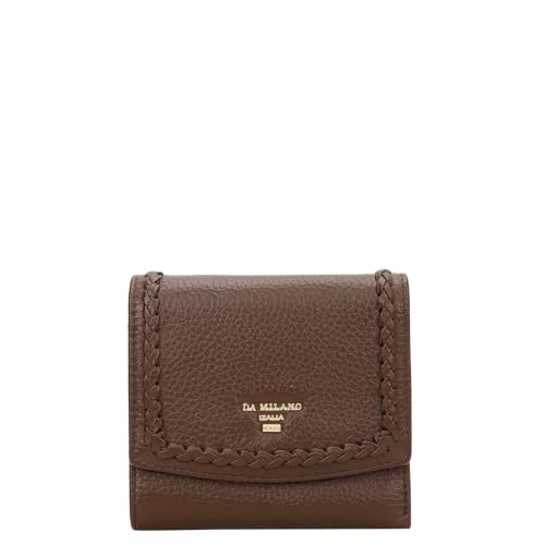 Da Milano Premium Leather Wallet for Women | Multi Compartment Travel Wallet - Mocha Brown (10583)