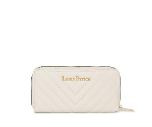 LOUIS STITCH Stylish Beige Zipper Purse for Women | Multi Pocket Ladies Clutch Hand Purse (LS-LDB-WL110-CLSTCUBG)