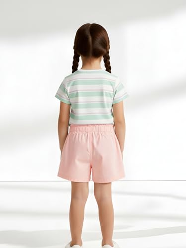 Max Girls Solid Shorts (Pink_3-4 Y)