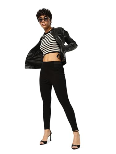 ONLY Women's High-Rise Skinny Fit Legging Anthracite