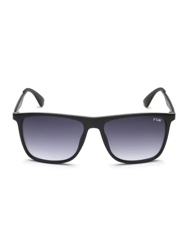 IRUS by IDEE 100% UV protected sunglasses | Men | Square | Full Rim | Gradient | Large | Black - Frame | Grey - Lens
