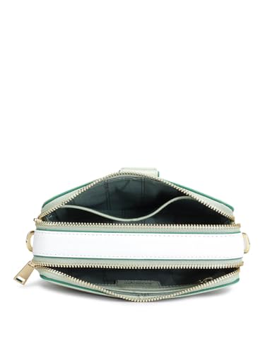 Da Milano Genuine Leather Green Sling Bag (LSB-01442) (Small)