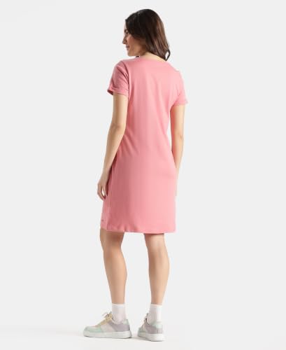 Jockey A195 Women Super Combed Cotton Regular Fit Dress with Side Pockets_Brandied Apricot_XXL