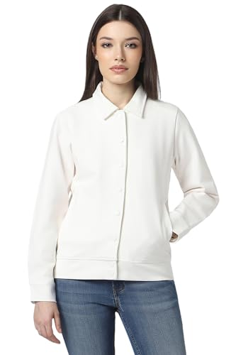 Van Heusen Women's A-Line Coat (VWJKFRGFX49156_White