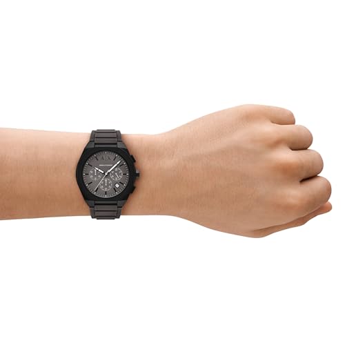 Armani Exchange Sync Grey Quartz Leather Watch AX4191