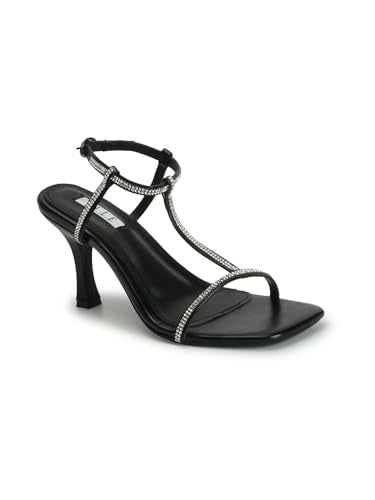 ELLE Women Sandal,Black,UK-7