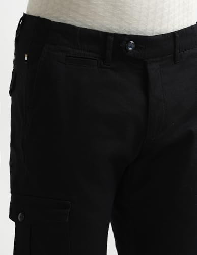 Arrow Sports Men's Regular Casual Pants (ASAKTR2567_Black