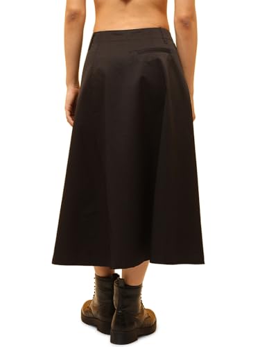 ONLY Women Flared High-Rise Black Skirt