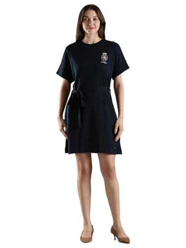 Cotton Crew Neck T-Shirt Dress
