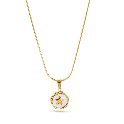 PALMONAS Orbit Star Necklace for Womens - Waterproof & Anti-Tarnish, Gift for Girls & Women