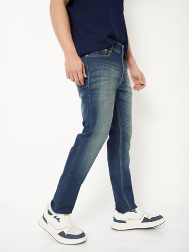 Max Women Washed Skinny Fit Jeans (Blue_32)