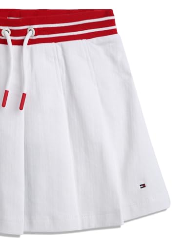 Tommy Hilfiger Girls Solid Regular-Fit Cotton Skirt White