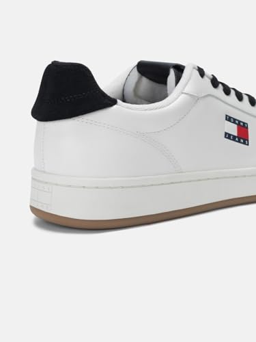 Solid White Leather Sneakers