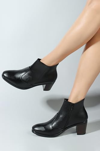 Elle Women boots, Colour-Black, Size-UK 4
