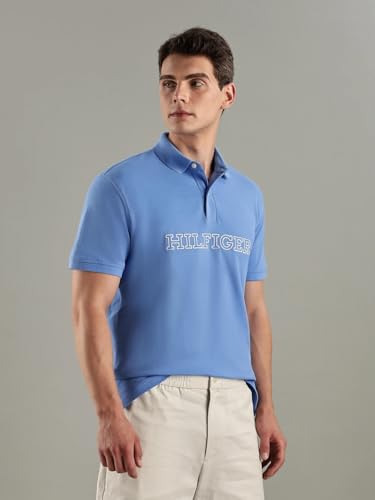 Tommy Hilfiger Embroidered Logo Regular-Fit Cotton Polo T-Shirt