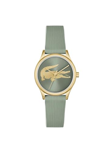 Lacoste Crocodelle Qtz Basic Green Round Dial Women's Watch | Green Silicone Material | Strap Watch - 2001481