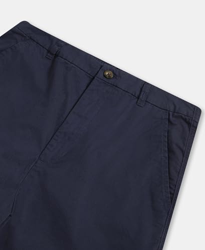 Jockey A125 Women's Super Combed Cotton Woven Twill Fabric Relaxed Fit Shorts with Convenient Side Pockets_Navy Blazer_XXL