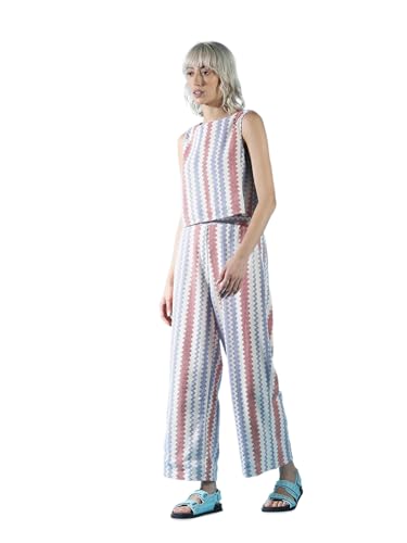 ONLY Women Printed Cotton Off White Top