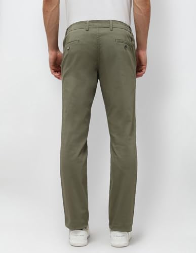 U.S.Polo Association Men's Slim Fit Mid Rise Trousers (USTRO045D_Olive_32)