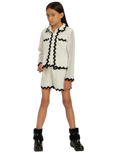 VERO MODA Girl's Self Design Regular Fit White Shirt