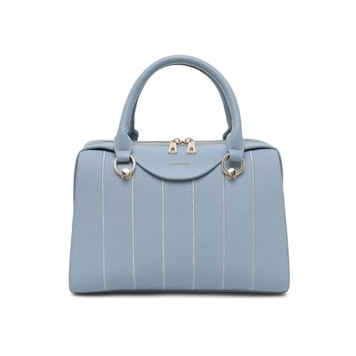 Akiki London Women's Elizabeth Medium Satchel Handbag|Premium textured fabric|Spacious compartment|Dual Strap|2 Internal Pockets|Stylish Womens Handbag
