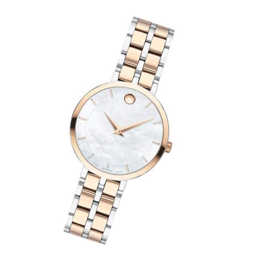 Movado Analog Mother of Pearl Dial Women's Watch-607324