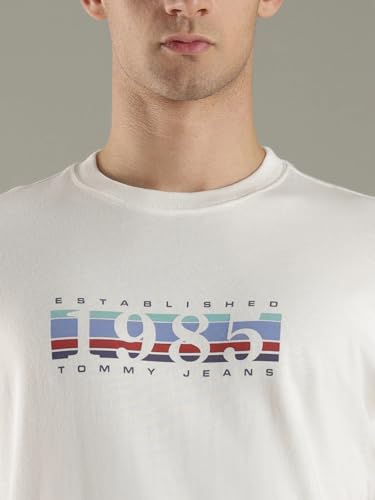 Typographic Regular Fit Cotton T-Shirt White