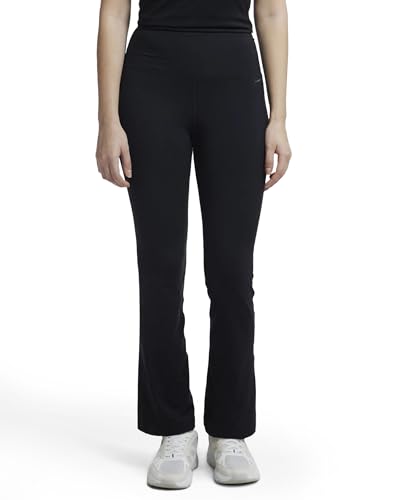 Jockey MW77 Women's Microfiber Elastane Stretch Regular Fit Flared Pants with StayFresh Treatment_Black_M