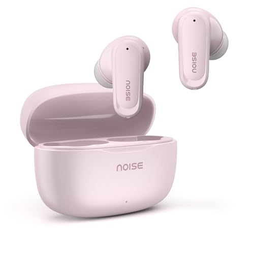 Noise Newly Launch Buds Play Truly Wireless Earbuds with 40H of Playtime, Quad Mic with ENC, Low Latency for Gaming (Up to 50 Ms), 13mm Driver, BT V6.0(Blush Pink)