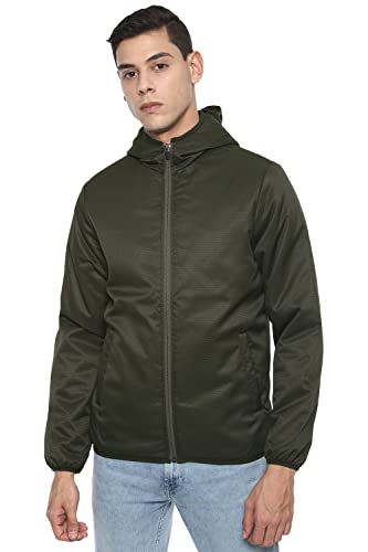Van Heusen Men's Car Coat (VSJKURGPK96408_Olive_S)