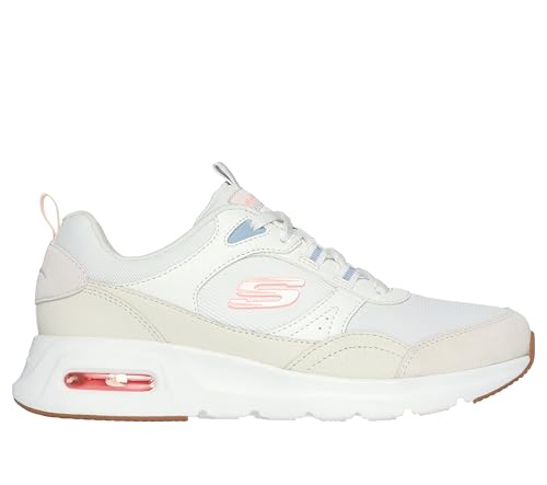Skechers Women Skech-AIR Court-Cool Avenue Off White Lace Up Casual Sneakers