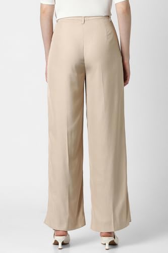 Van Heusen Women's Regular Casual Pants (VWTPFRGFG82442_Beige