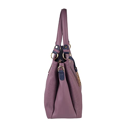 Metro Women Purple Satchel Bags (66-7852)